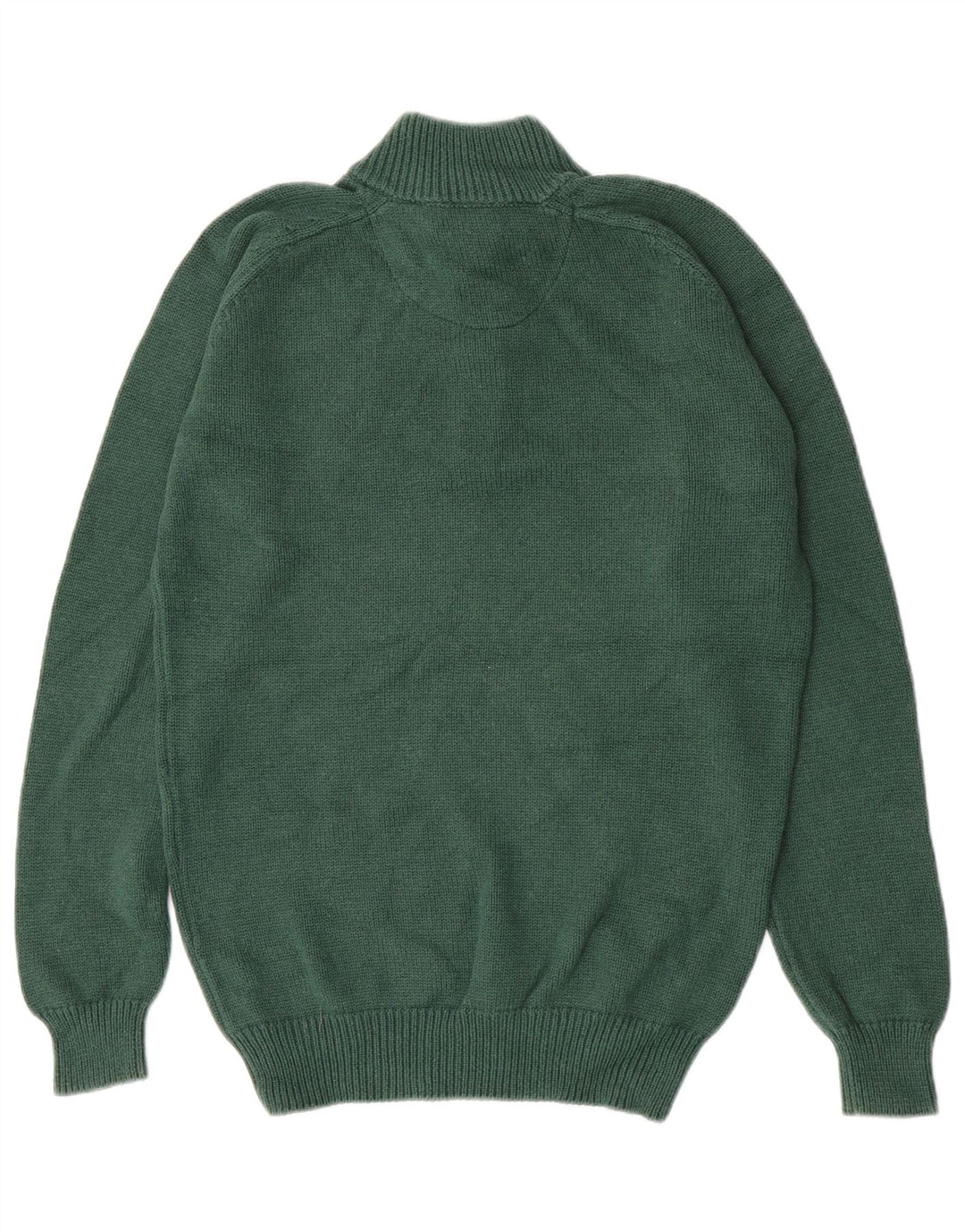Massimo Dutti muški pulover s dugmadima i ovratnikom, veliki zeleni pamuk