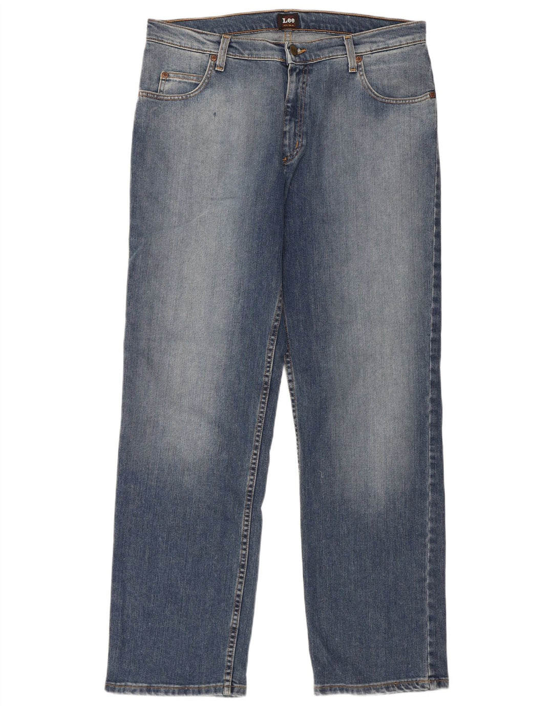 Lee Mens Brooklyn Straight Jeans W36 L32 Plavi pamuk