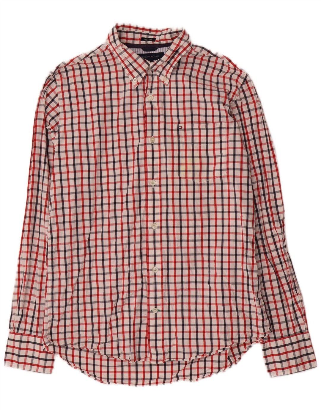 Tommy Hilfiger muška uska košulja srednjeg šarenog kariranog pamuka
