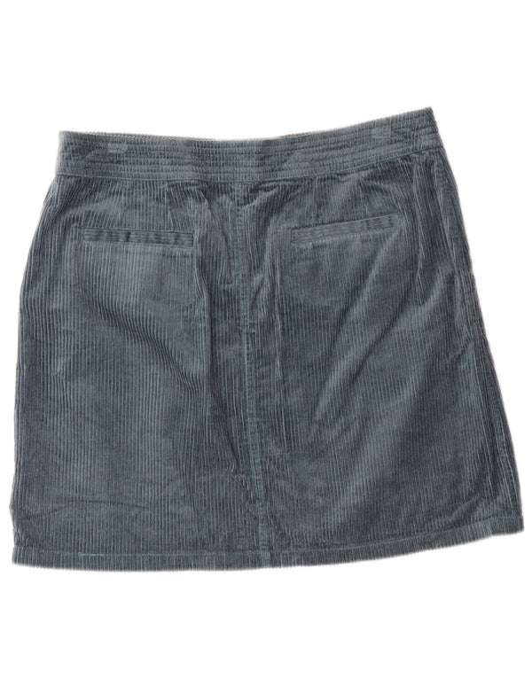 MONSOON ženska suknja od samta UK 16 velika W34 zeleni pamuk