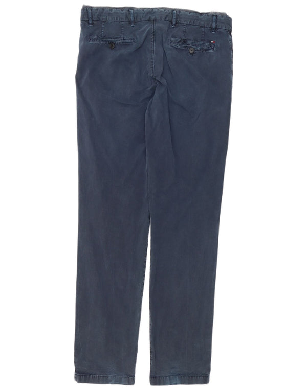 Tommy Hilfiger muške uske chino hlače W36 L34 plavi pamuk