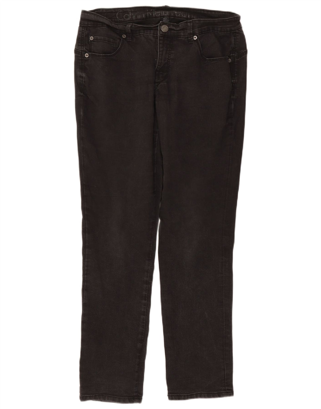 CALVIN KLEIN Ženske uske traperice s oblinama W34 L30 sive