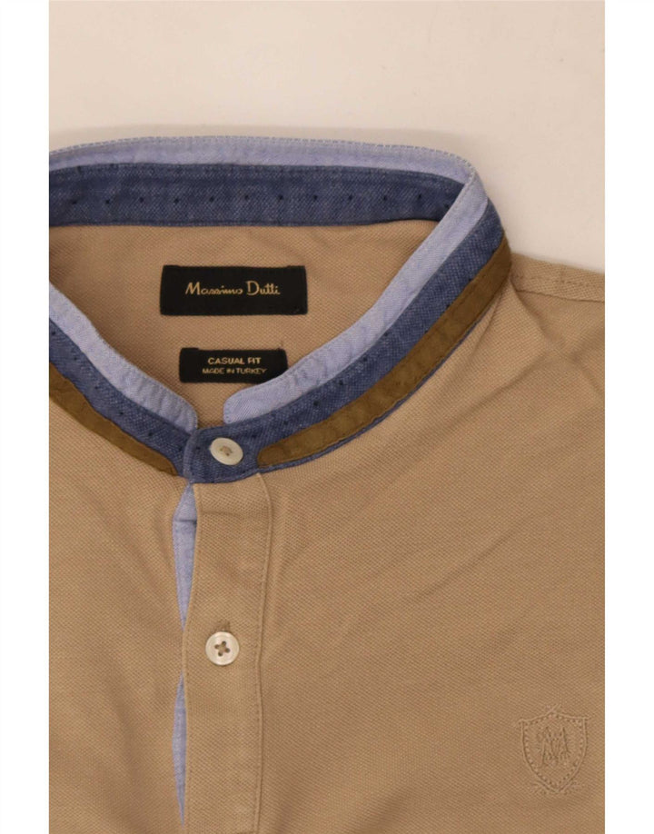 Massimo Dutti muška ležerna polo majica velike bež boje