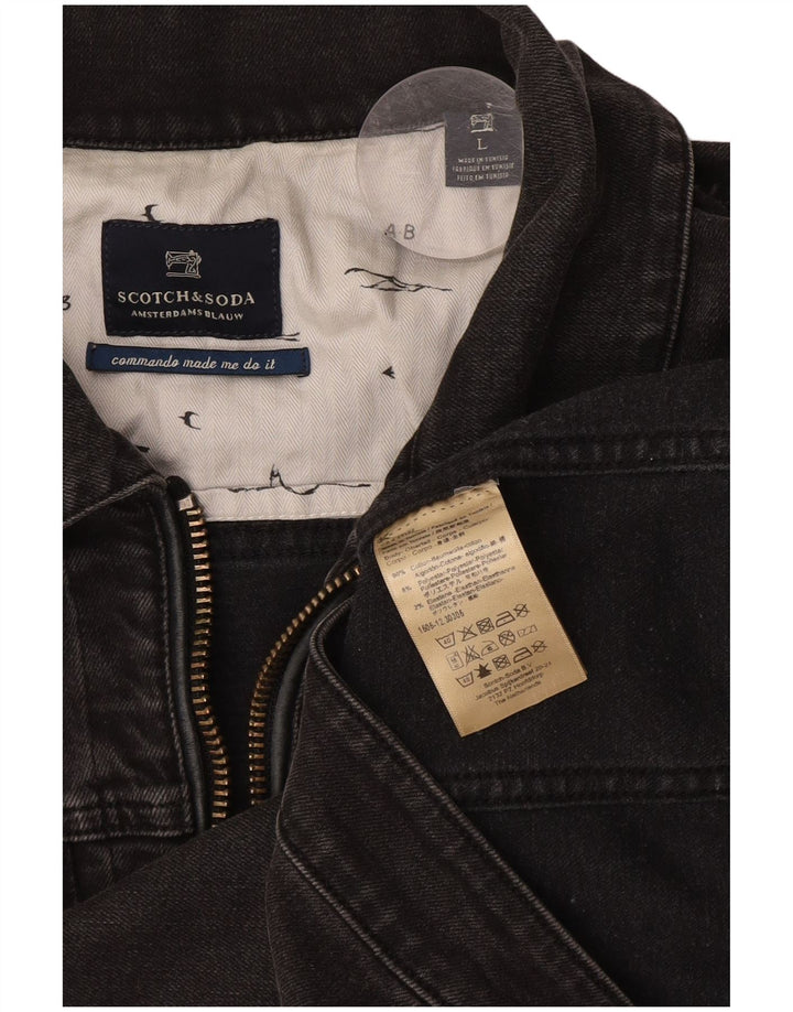 Scotch & Soda Ženska traper jakna UK 16 Veliki sivi pamuk