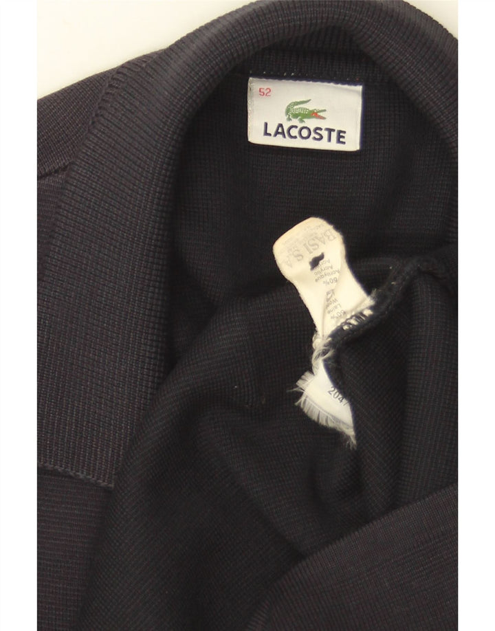 Lacoste muški kardigan pulover IT 52 velika tamnoplava vuna