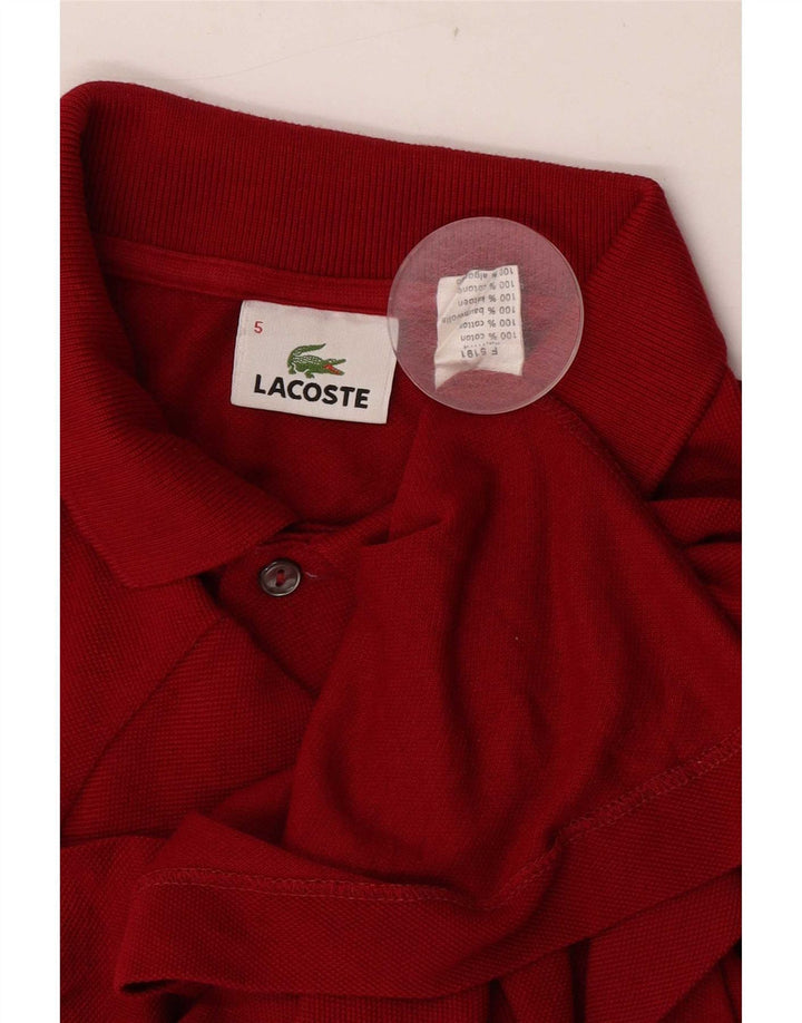 Lacoste muška polo majica veličine 5, veliki crveni pamuk