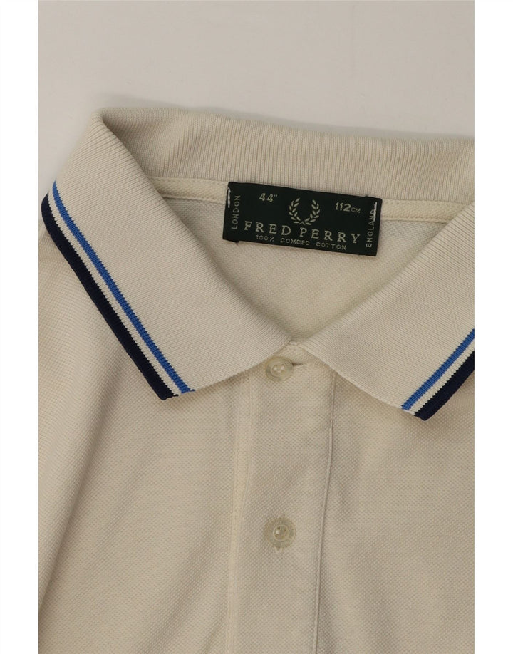 Fred Perry muška polo majica srednje bijele pruge, pamuk