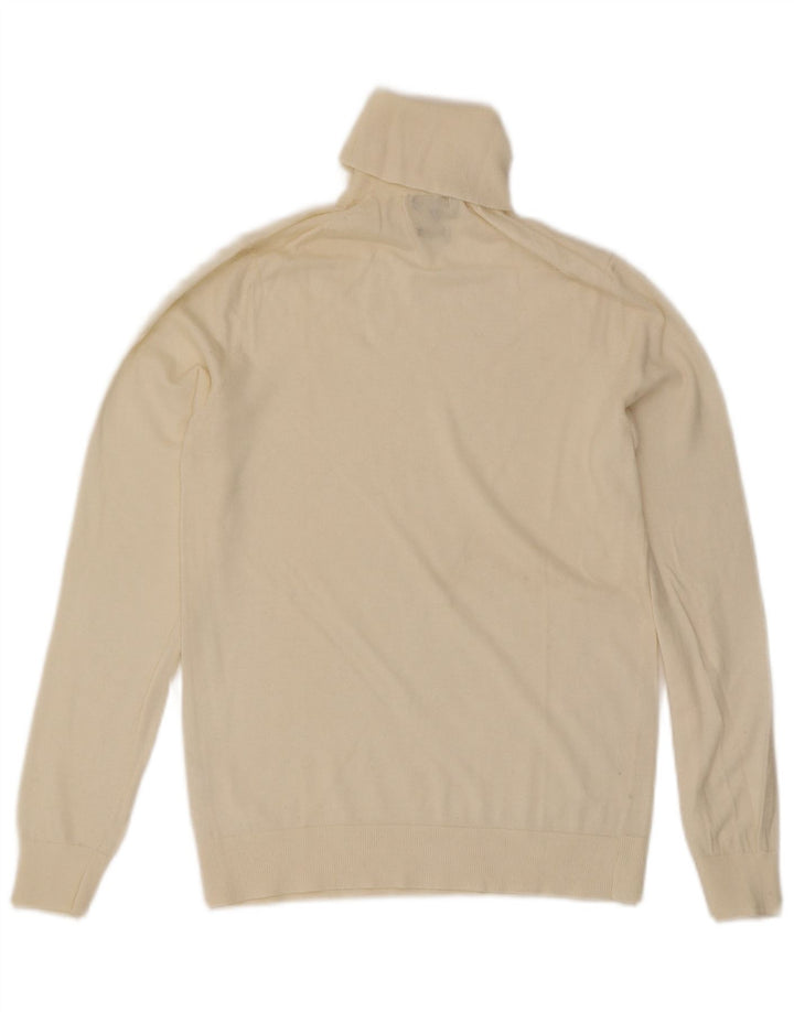 Massimo Dutti ženski pulover s rol izrezom UK 12 srednje bijele boje