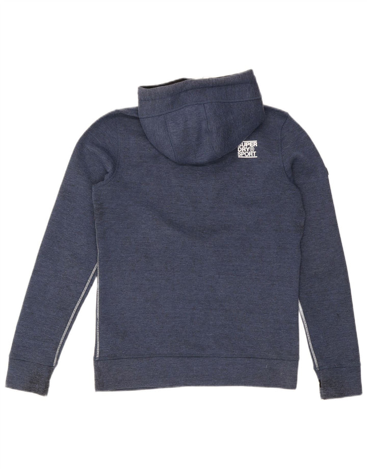 Superdry muška majica s kapuljačom s kapuljačom, mali tamnoplavi poliester