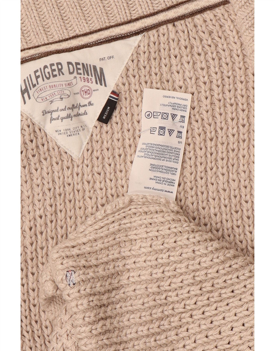 Tommy Hilfiger ženski džemper kratkih rukava UK 14 srednje sivi