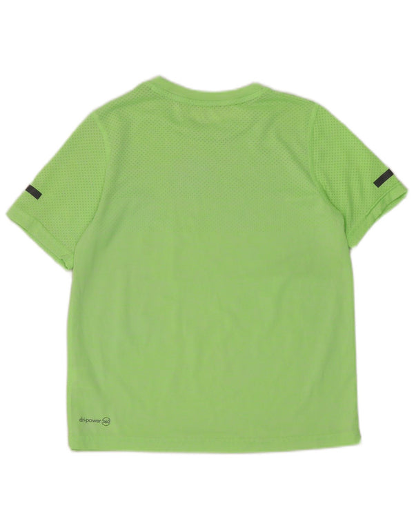 Russell Athletic Boys Dri-Power T-Shirt Top 7-8 Years Medium Green Nylon