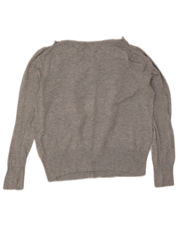 Marks & Spencer ženski kardigan pulover UK 10 Small Grey Flected