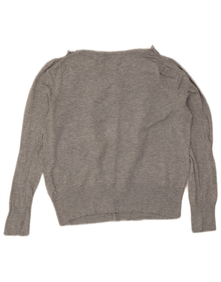 Marks & Spencer ženski kardigan pulover UK 10 Small Grey Flected