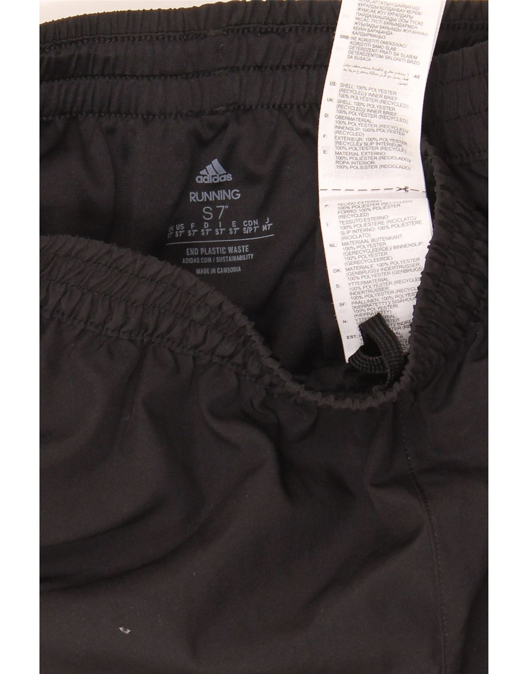ADIDAS Mens Aeroready Graphic Sport Shorts Small  Black Polyester Vintage Adidas and Second-Hand Adidas from Messina Hembry 