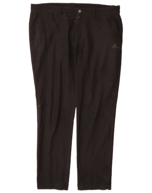 Adidas ženske obične chino hlače W34 L30 crni poliester