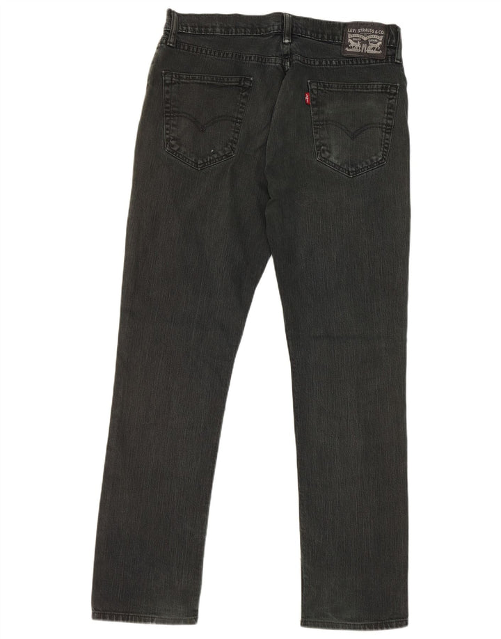 Levi's muške ravne traperice W34 L32 crni pamuk