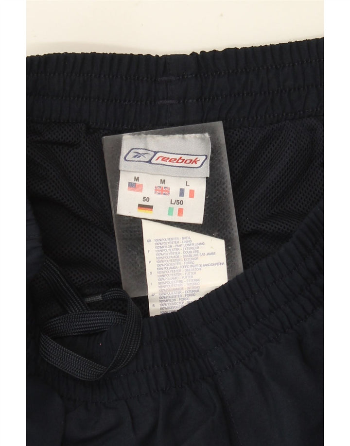 Reebok muške trenirke Hlače Joggers Medium tamnoplavi poliester
