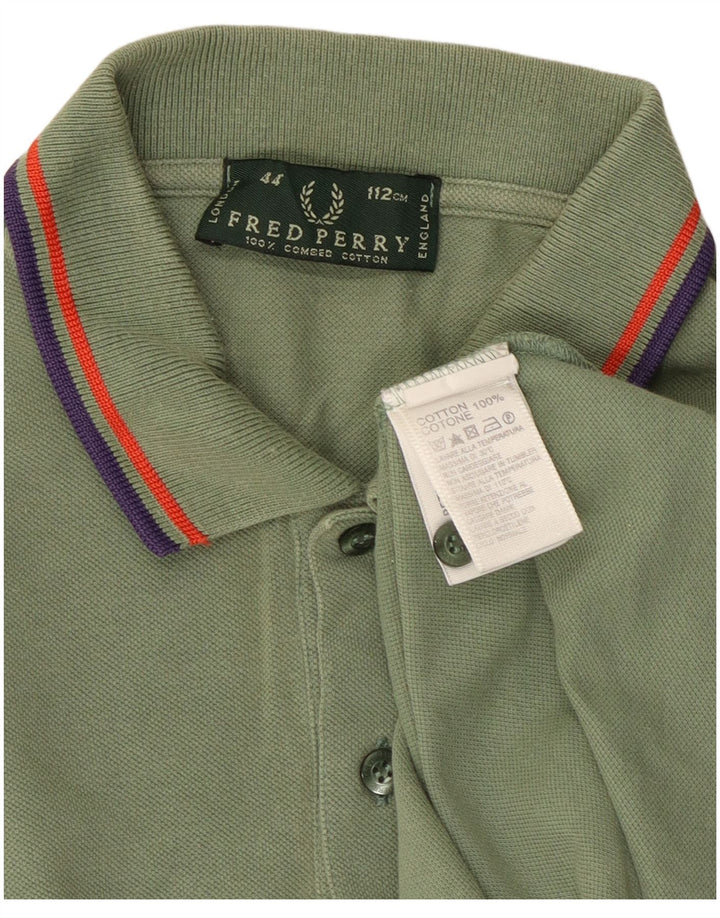 FRED PERRY Muška polo majica srednje zelene pamučne boje