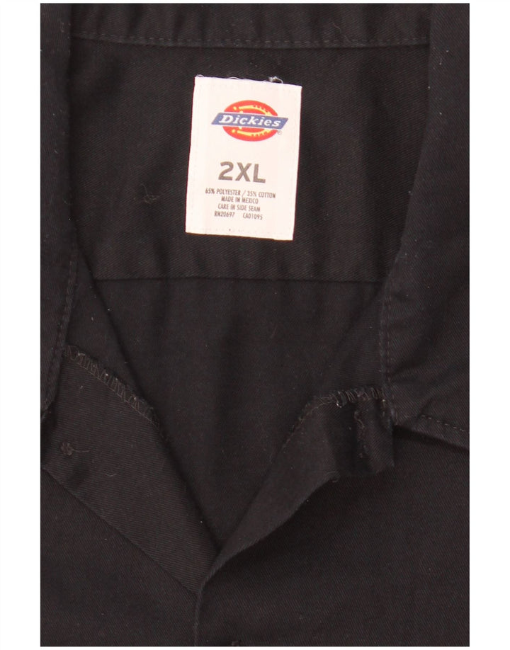 DICKIES muška košulja kratkih rukava 2XL crni poliester