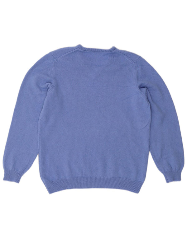 LYLE & SCOTT Ženski džemper s V-izrezom za golf UK 16 Veliki plavi vuneni