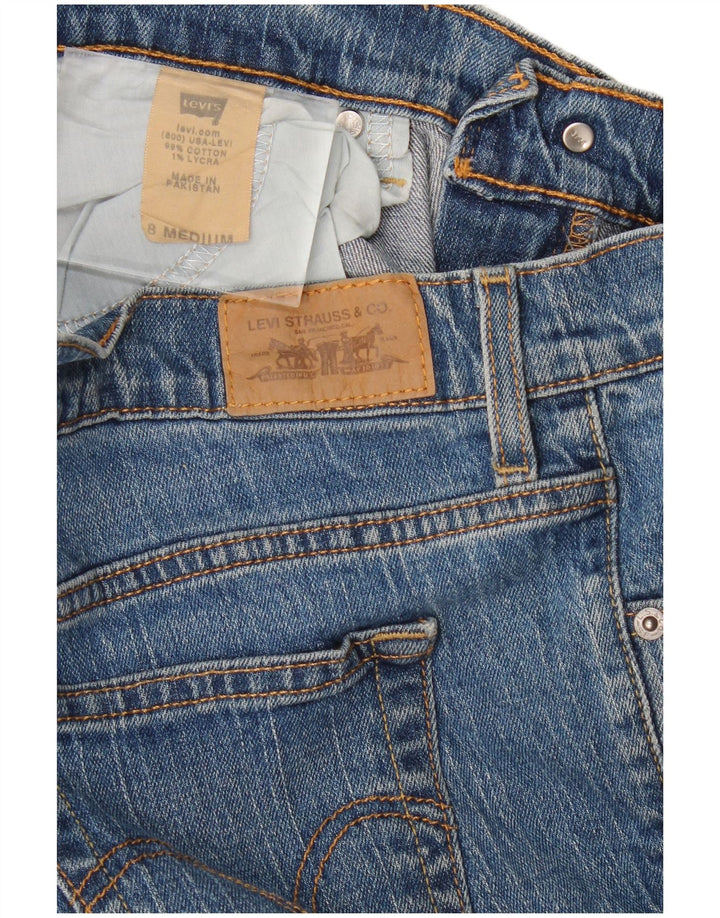 Levi's ženske 505 ravne traperice US 8 srednje W32 L28 plavi pamuk
