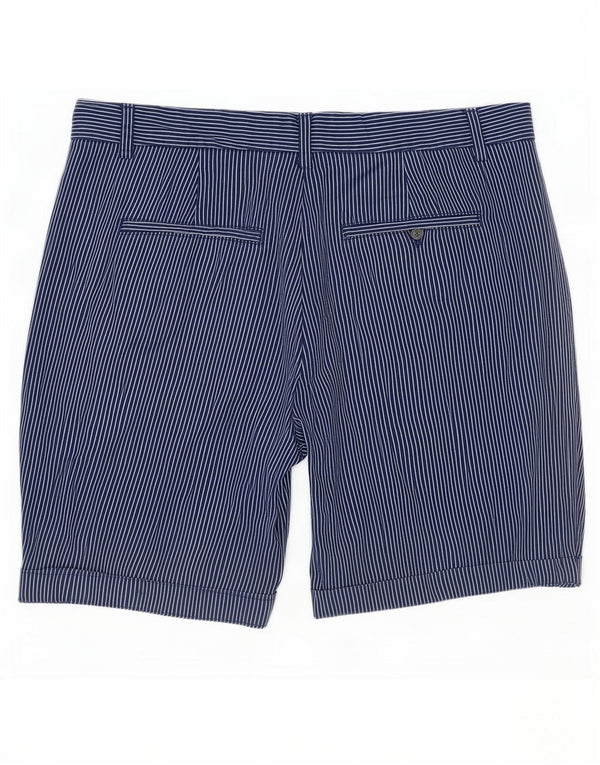 Marks & Spencer ženske chino kratke hlače UK 12 srednje W30 mornarsko plave pruge