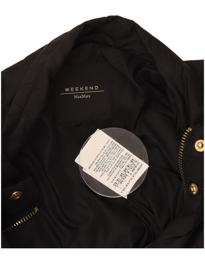 Max Mara ženska vikend jakna UK 18 XL crni poliamid