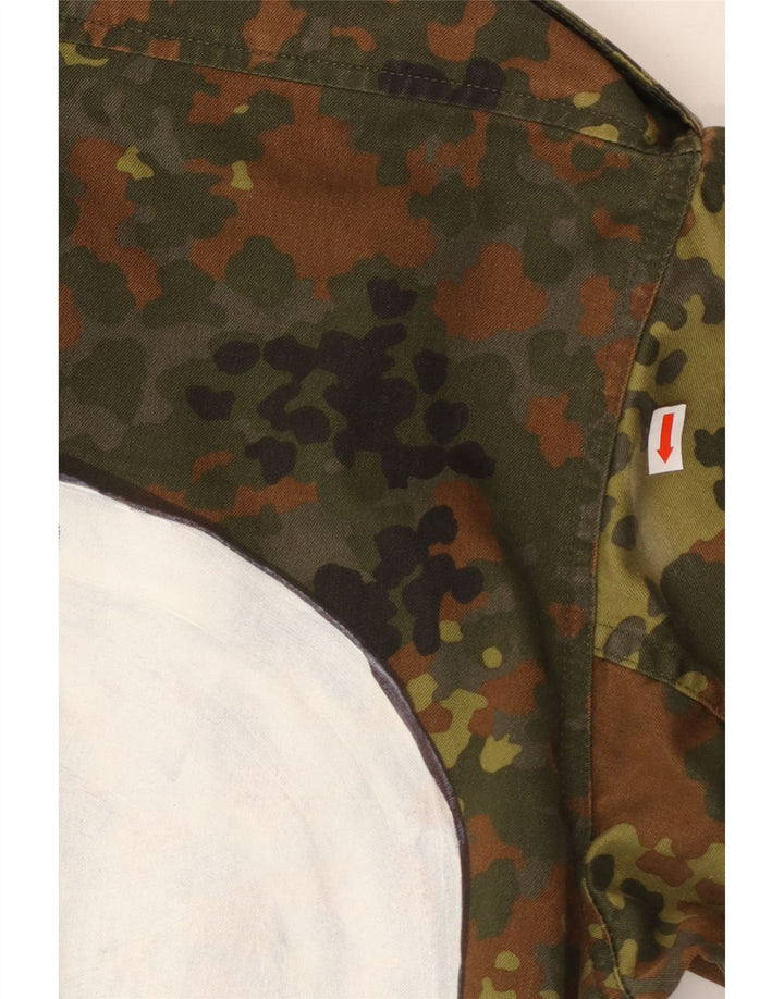 VINTAGE muška grafička vojna jakna UK 36 Mala kaki kamuflažna