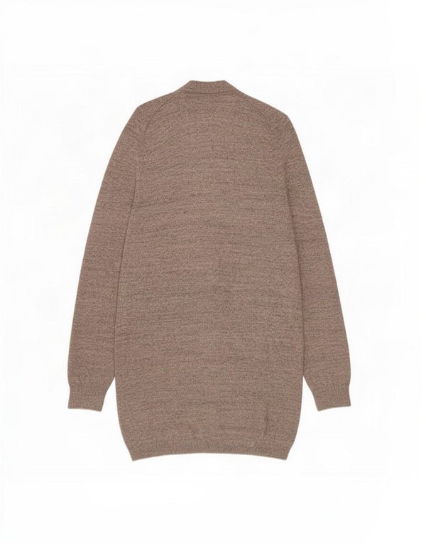 Zara ženski dugi otvoreni kardigan pulover UK 10 Small Gray