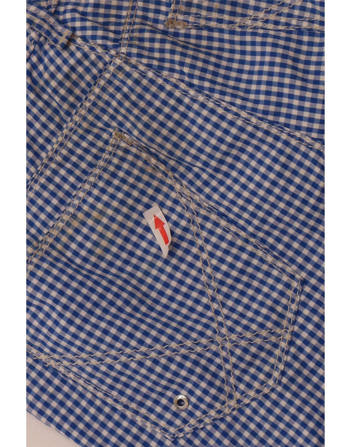 Roy Rogers chino hlače za dječake 11-12 godina W26 plavi gingham poliamid