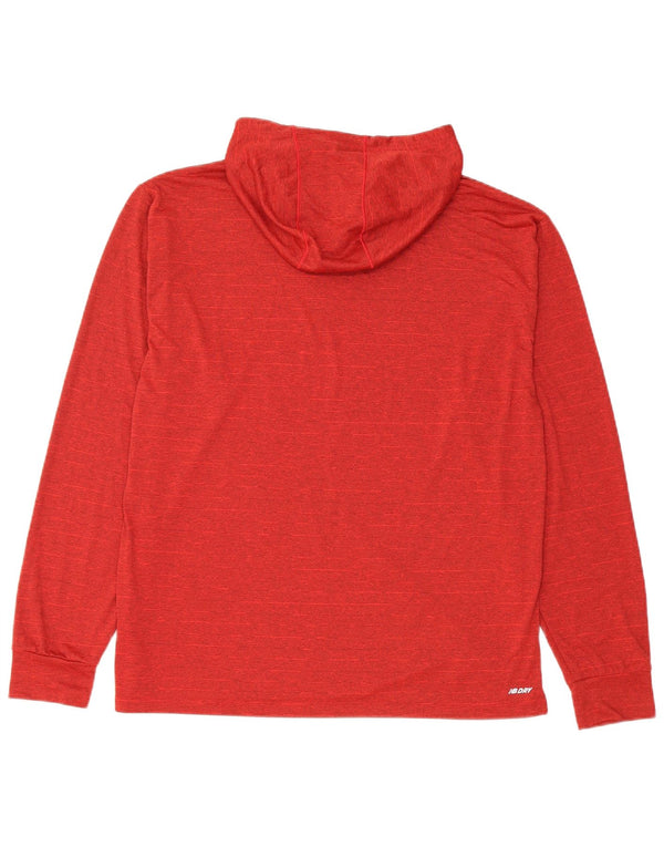 New Balance Ženska majica s kapuljačom UK 14 srednje crvene boje od poliestera