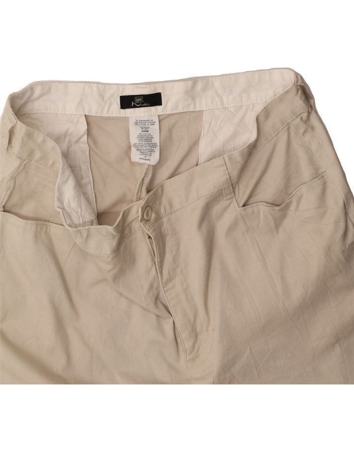LEE Womens Casual Shorts US 20 3XL W40 Beige Vintage Lee and Second-Hand Lee from Messina Hembry 