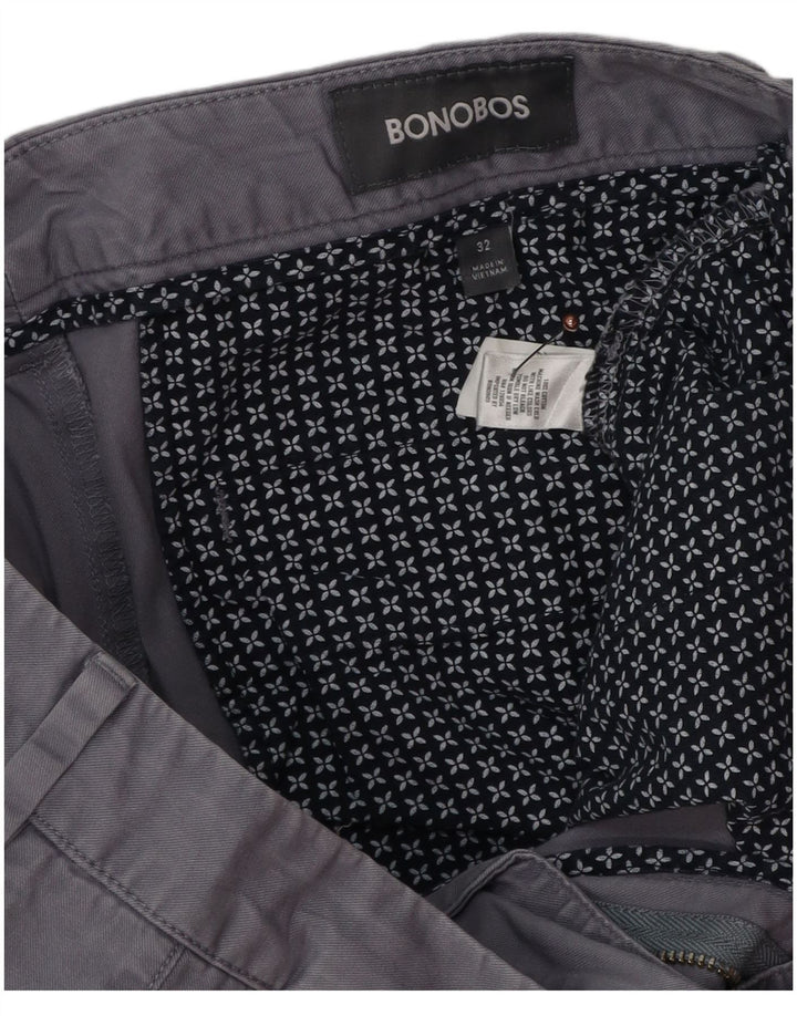 BONOBOS muške chino kratke hlače W32 srednje sivi pamuk