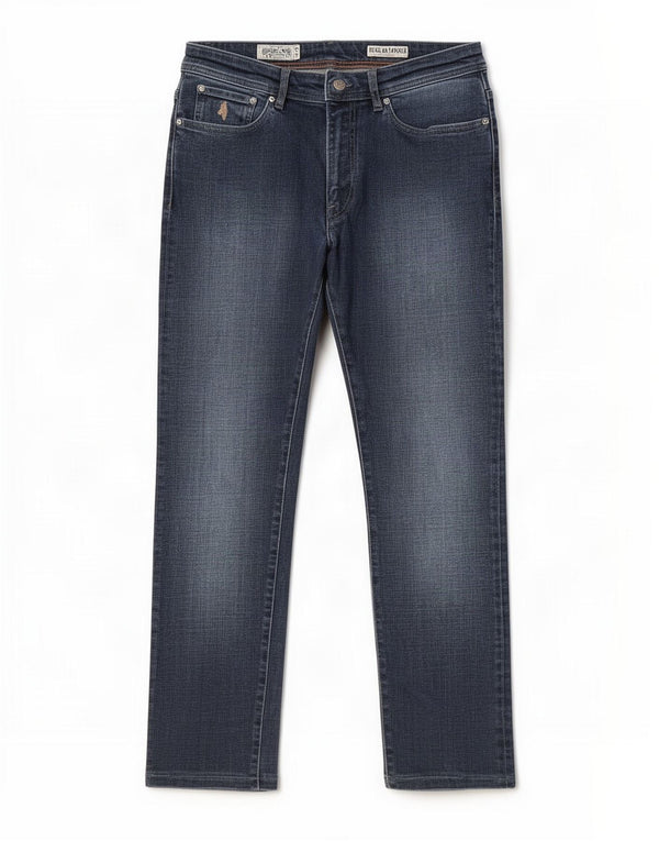 Marlboro Classics Mens Regular Tapered Jeans W32 L28 Navy Blue