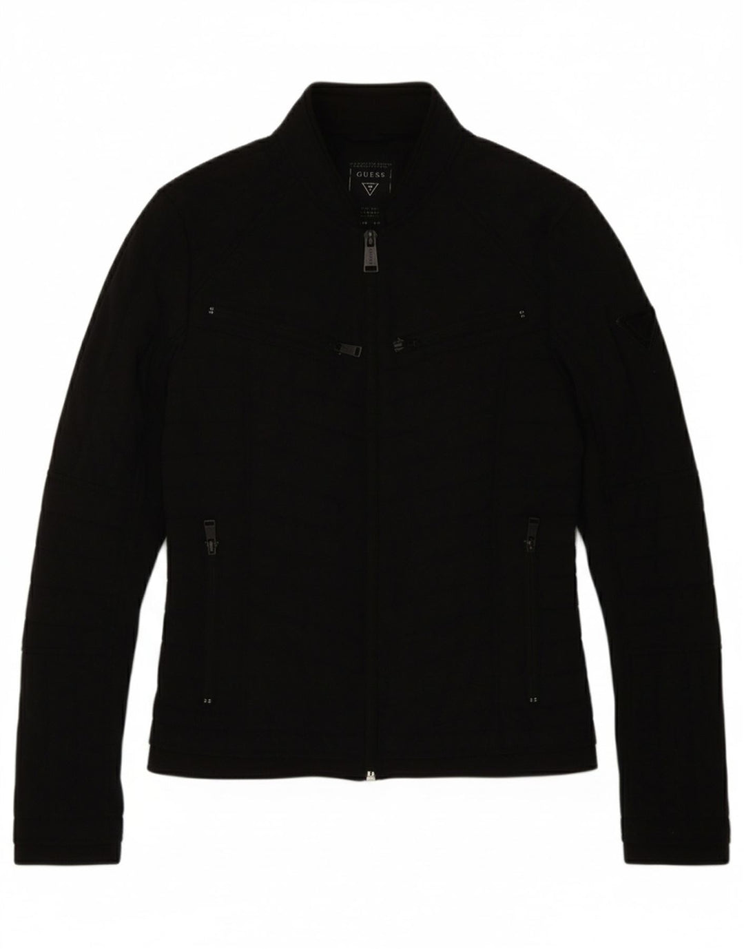 GUESS Mens Padded Jacket UK 36 Small Black Polyester