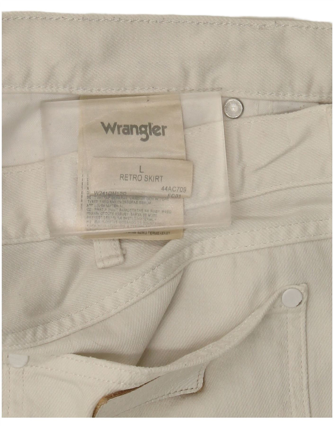 Wrangler ženska mini traper suknja velika W36 bijeli pamuk