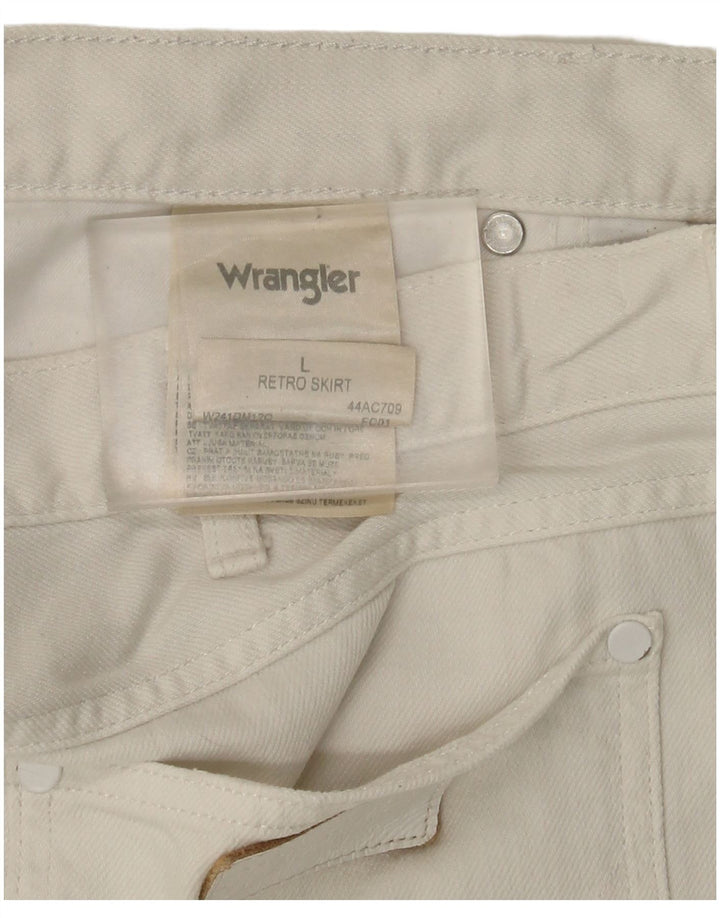 Wrangler ženska mini traper suknja velika W36 bijeli pamuk