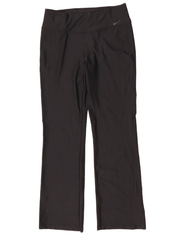 Nike Ženske Dri Fit Leggings UK 14 Veliki crni poliester