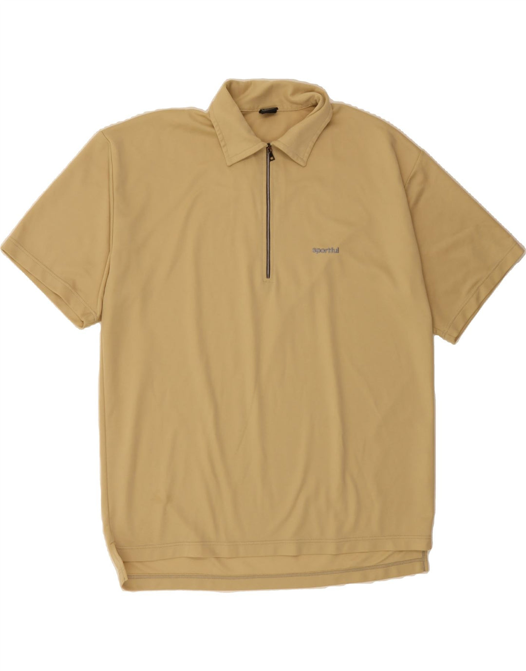 SPORTFUL Mens Polo Shirt IT 54 XL Beige Polyester Vintage Sportful and Second-Hand Sportful from Messina Hembry 