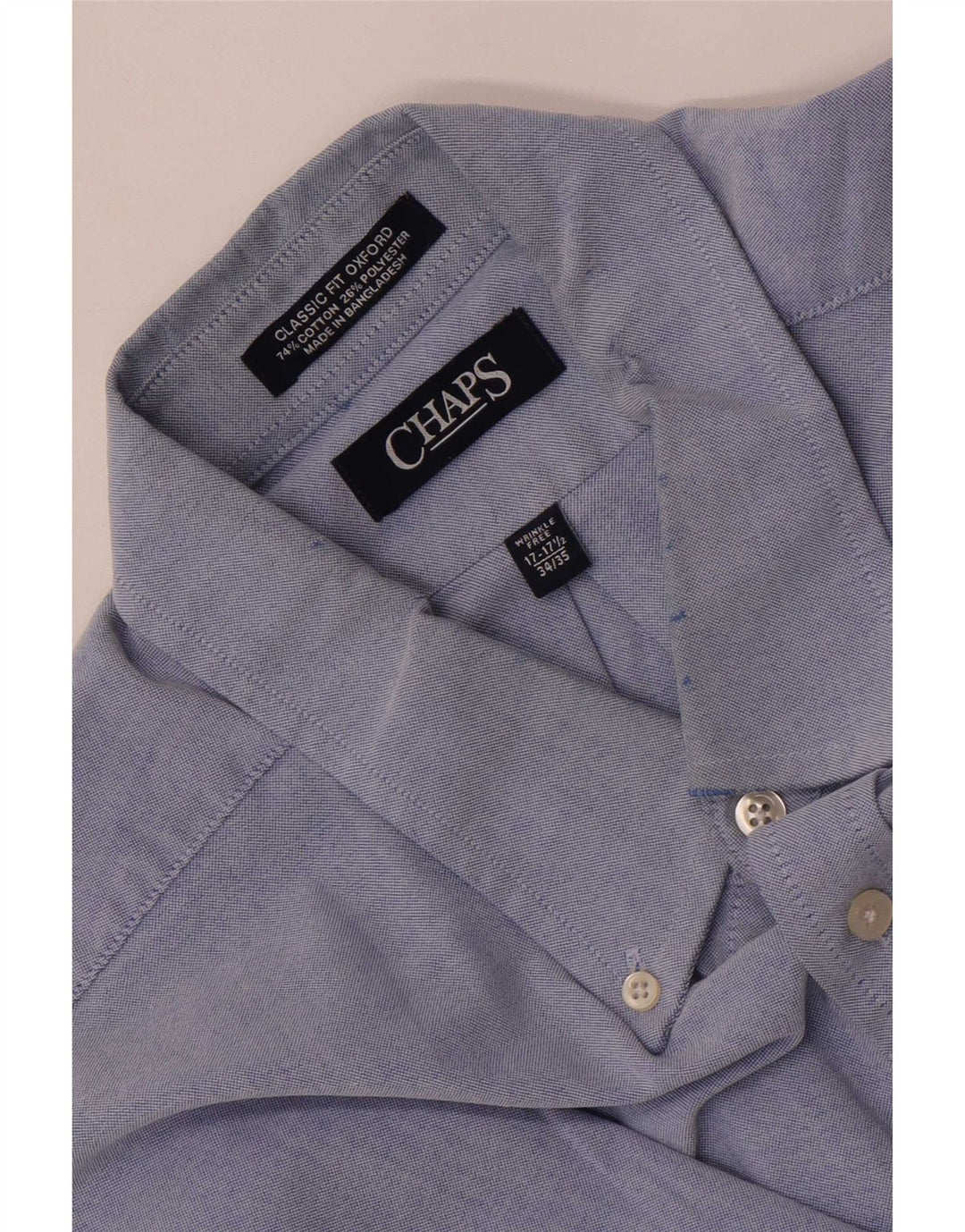 Muška košulja Chaps, veličina 17 1/2 XL, plavi pamuk