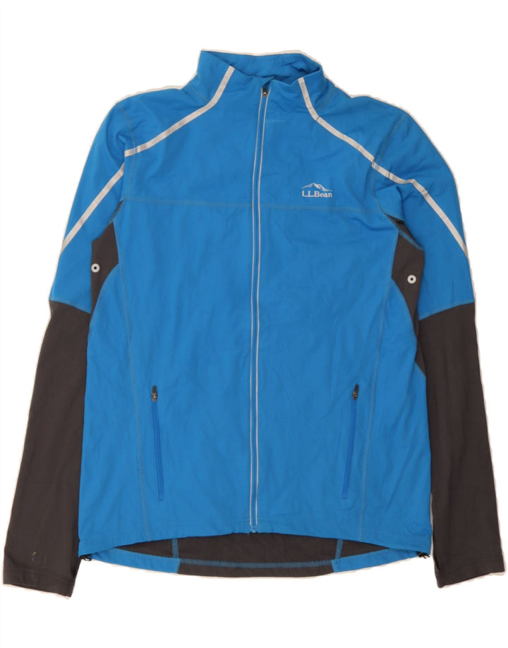 L.L.BEAN Mens Tracksuit Top Jacket Small Blue Colourblock Polyester Vintage L.L.Bean and Second-Hand L.L.Bean from Messina Hembry 
