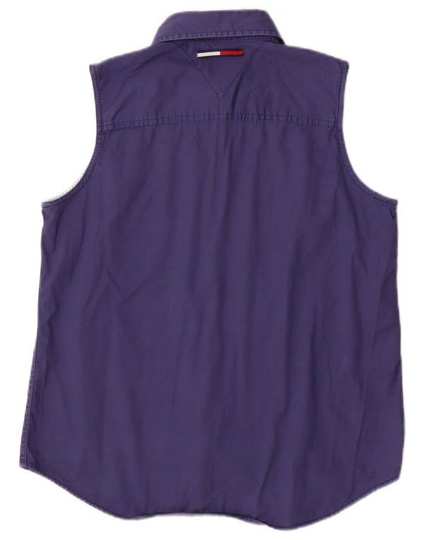 Tommy Hilfiger Ženska košulja bez rukava US 10 Velika tamnoplava pamuk