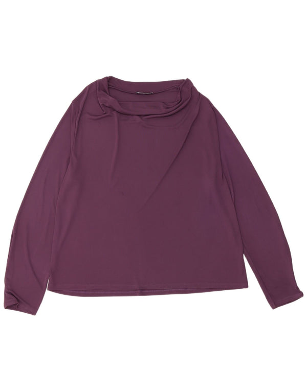 Obična ženska majica dugih rukava Zara UK 18 XL ljubičasta