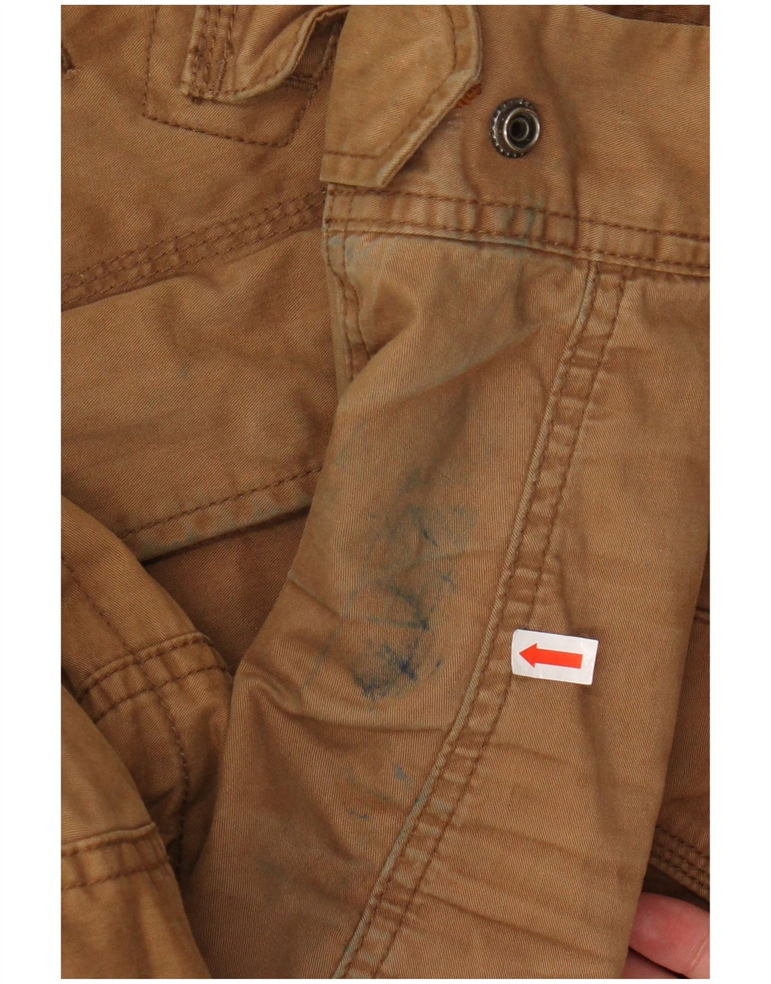 SUPERDRY muška šerpa parka jakna s kapuljačom UK 38 srednje bež pamuk