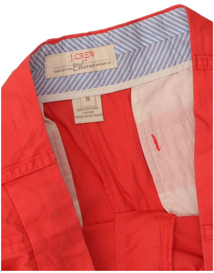 J. Crew Ženske chino kratke hlače US 8 srednje W34, crveni pamuk