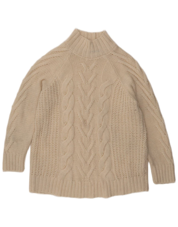 Marks & Spencer ženski džemper s kornjačičastim ovratnikom UK 16 Large Off White