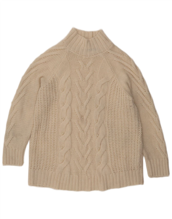 Marks & Spencer ženski džemper s kornjačičastim ovratnikom UK 16 Large Off White