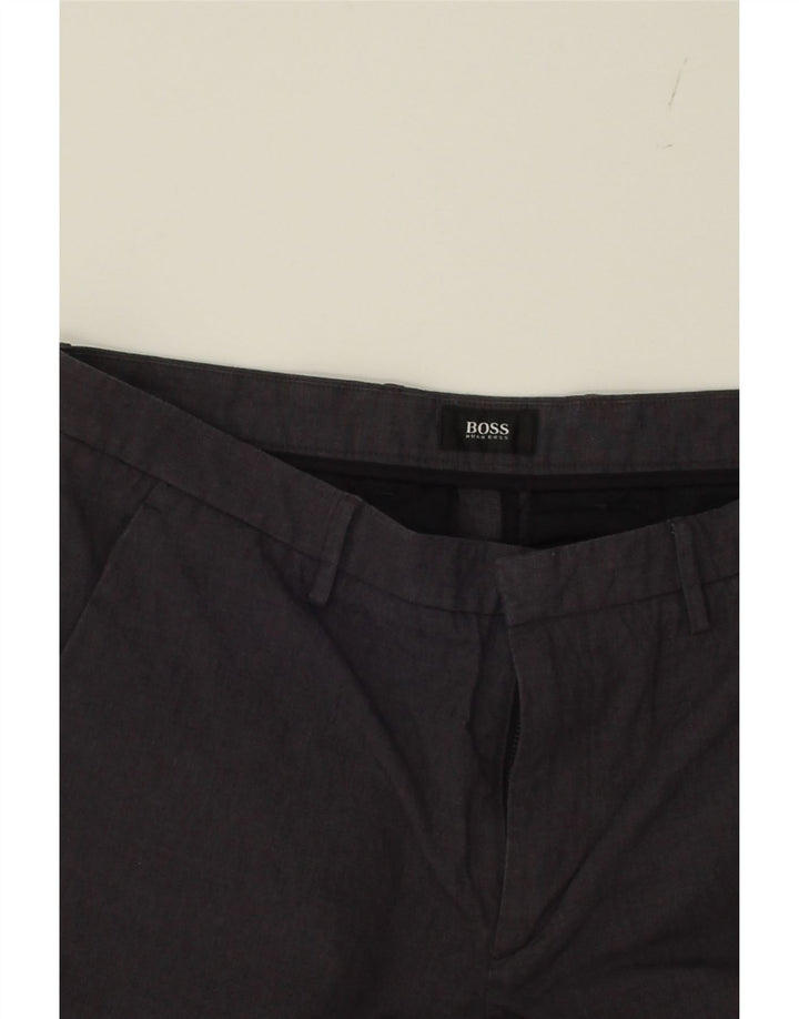 HUGO BOSS Womens Slim Chino Trousers W32 L31 Grey Vintage Hugo Boss and Second-Hand Hugo Boss from Messina Hembry 