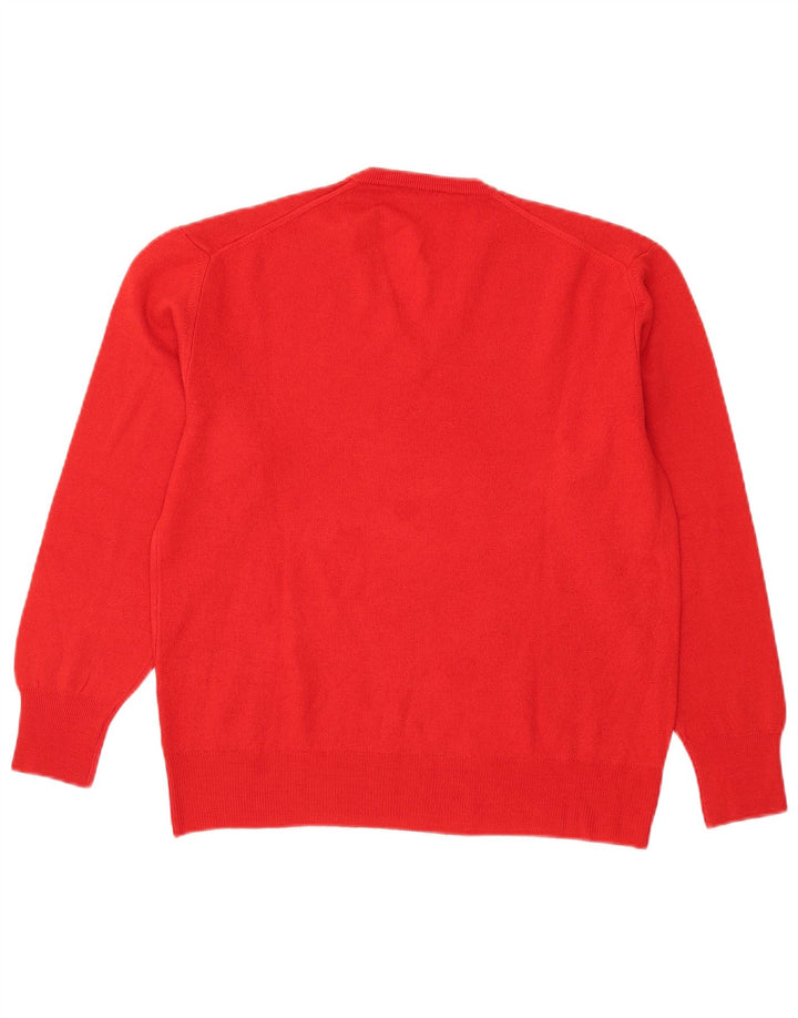 Cacharel ženski džemper s V-izrezom IT 48 XL, crvena vuna