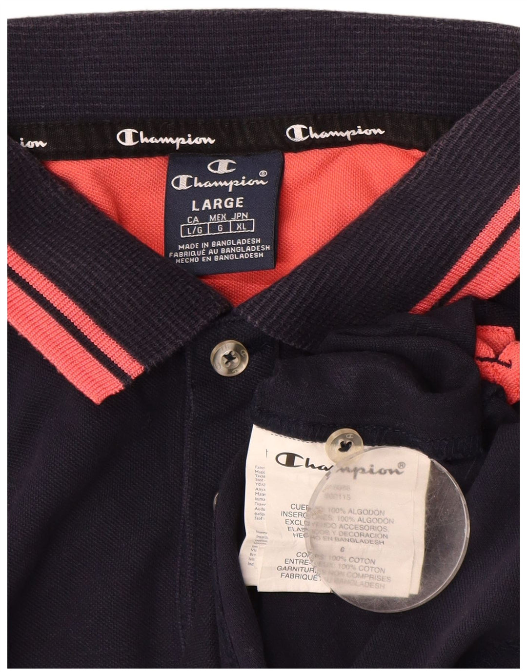 Champion muška polo majica velika tamnoplava pamuk